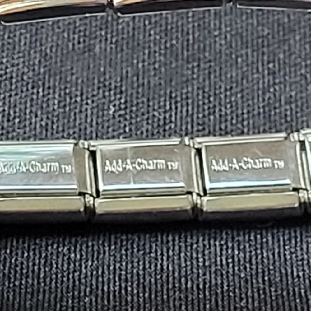 Vintage Add A Charm Italian Bracelet 18K Gold Links Parts Repair